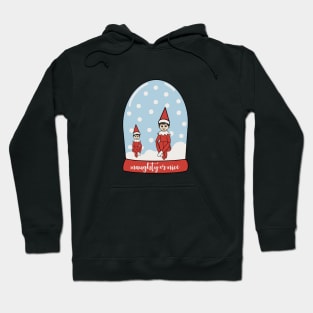 Elf on the shelfslow globe Hoodie